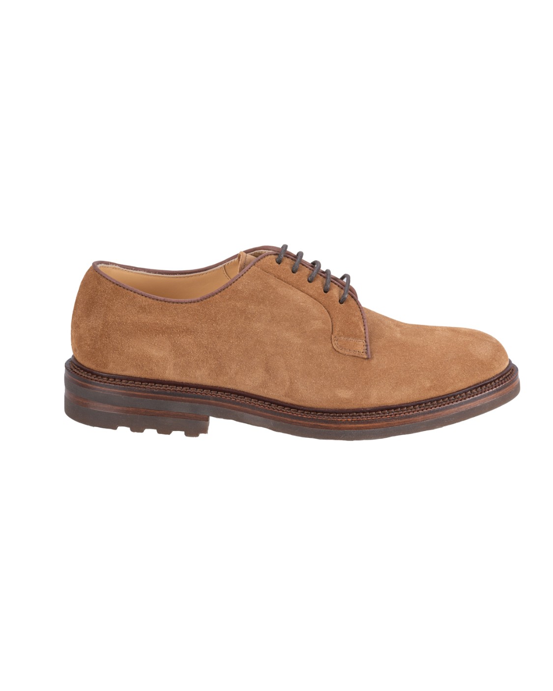 shop BRUNELLO CUCINELLI  Scarpe: Brunello Cucinelli derby in camoscio.
Chiusura con lacci tondi in tessuto cerato.
Lacci di scorta tondi in tessuto cerato.
Fodera in pelle.
Suola in cuoio e poliuretano espanso leggero.
Composizione: VERA PELLE.
Made in Italy.. MZUPEAX810-C8050 number 3139762